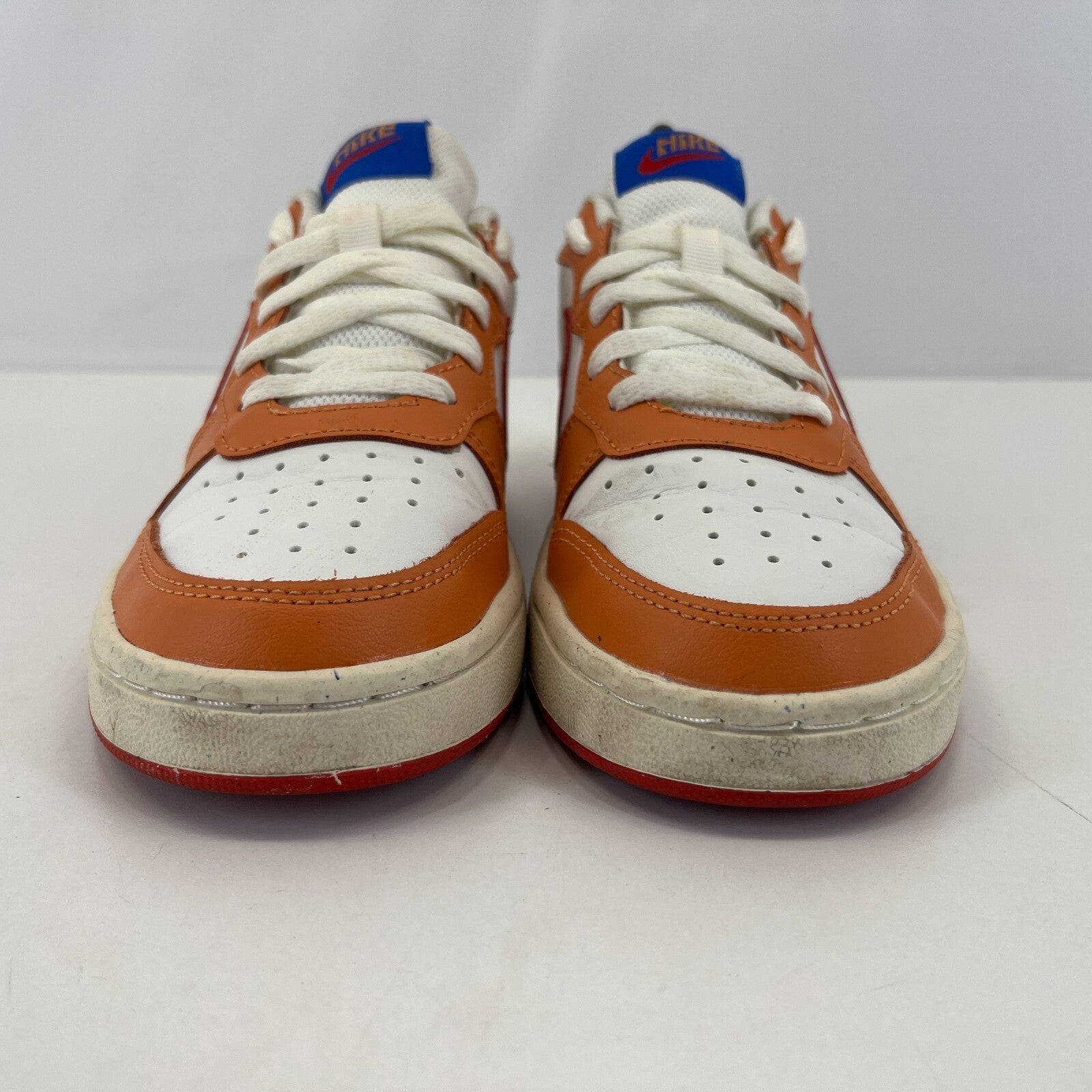 Nike Court Borough 2 Trainers UK size 4.5 White Orange Red