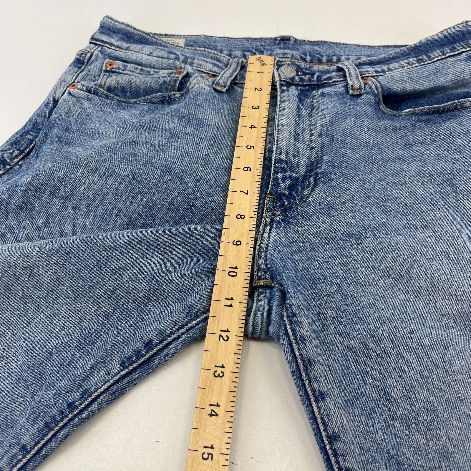 Levi Strauss 514 Jeans Blue Regular Straight Denim W32 L30 Zip Fly Men's Red Tab