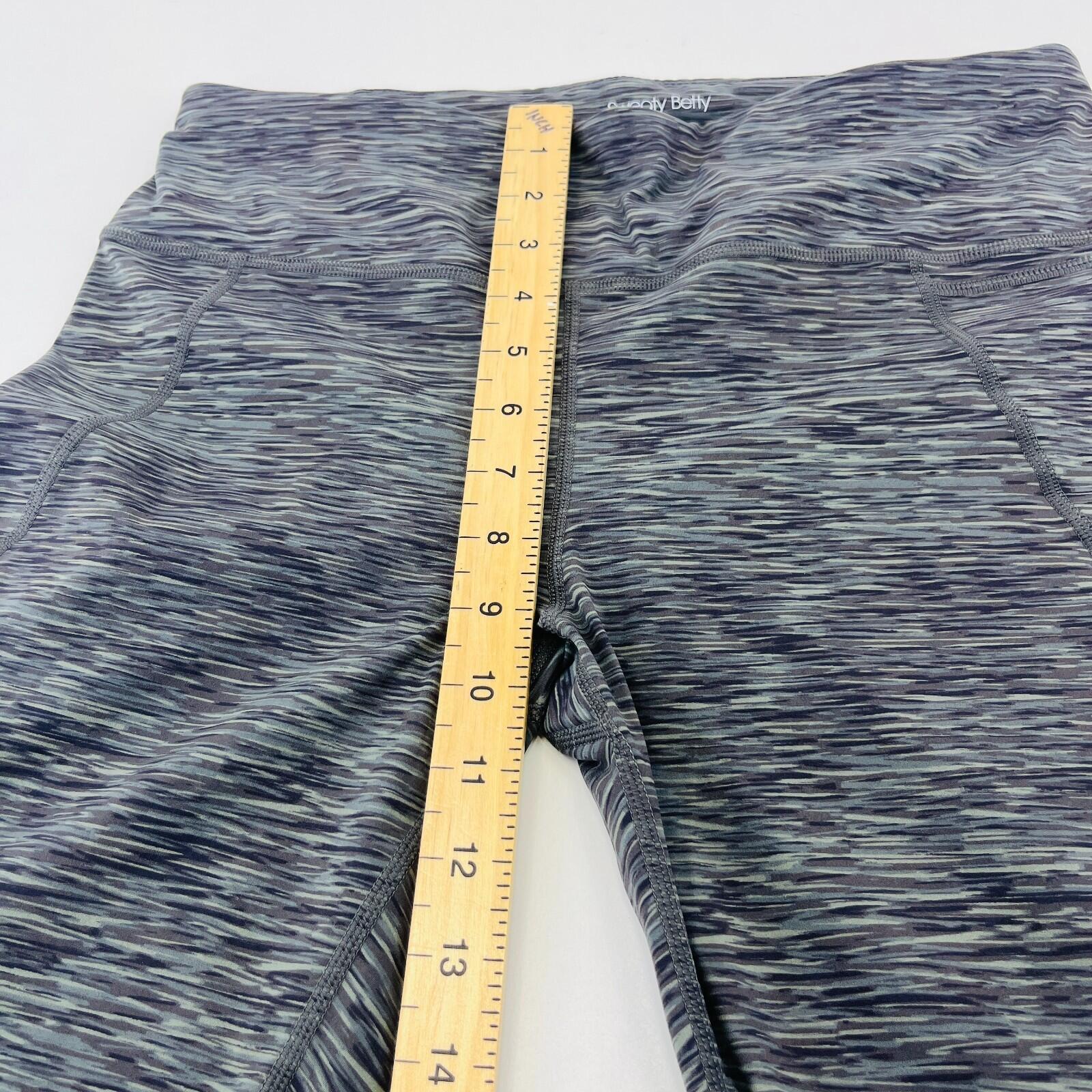 Sweaty Betty Power 7/8 Length Leggings UK L Grey/Green Micro Camo Print Gym Run