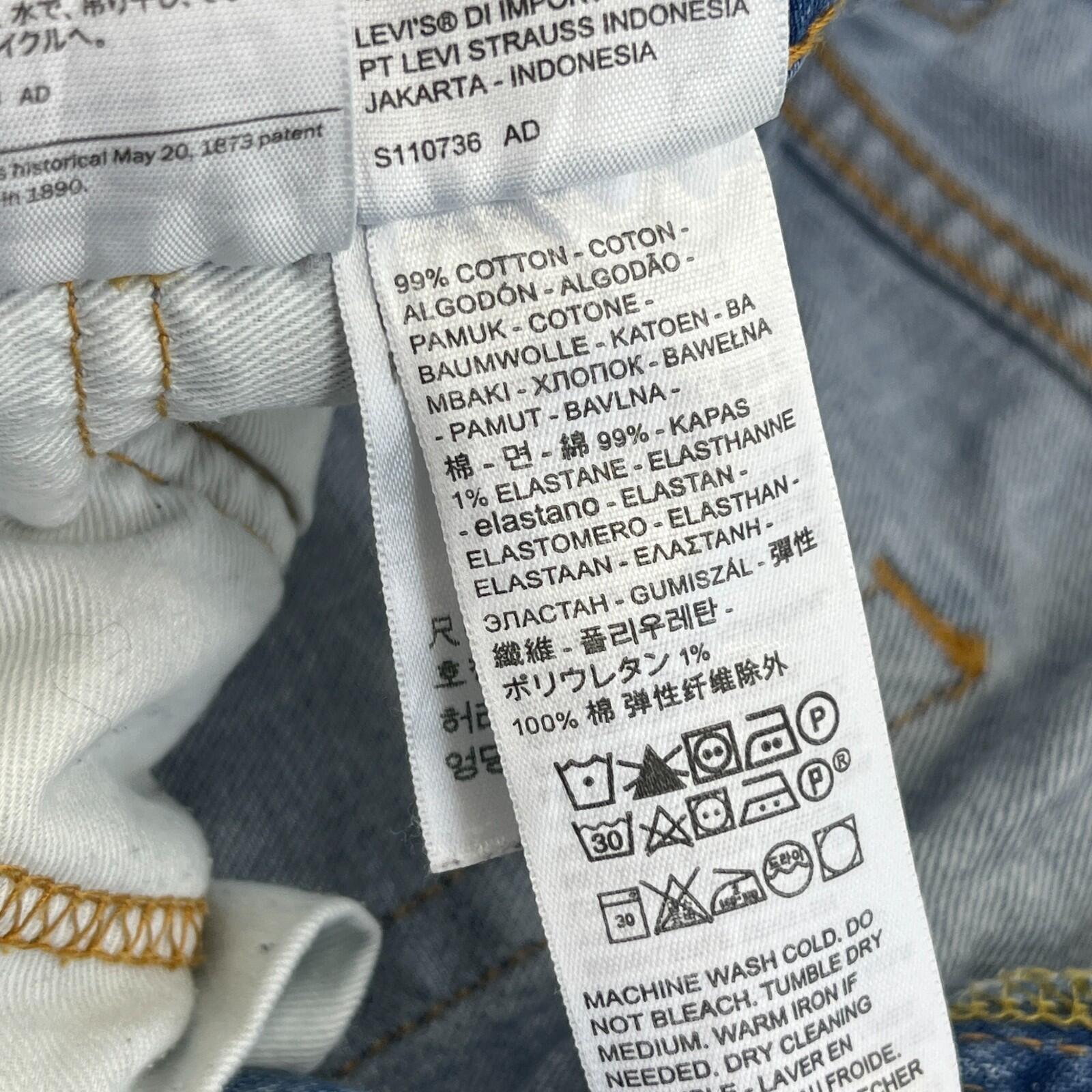 Levi's 502 Tapered Regular Stretch Denim Jeans in Blue Men's Size W30" L30"