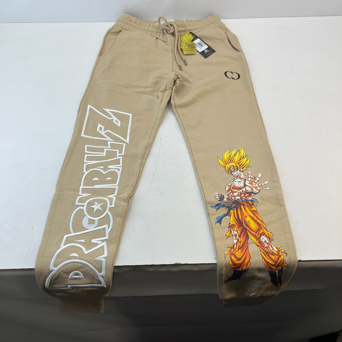Criminal Damage Dragonball Z Super Saiyan Jogger Embroidered Trousers size S New