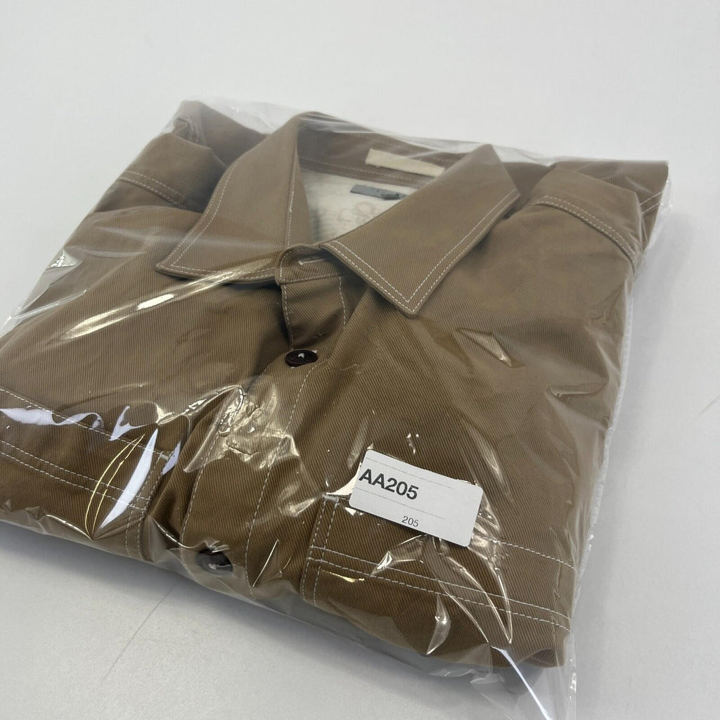 Ted Baker Chino Chore Jacket Shacket Men's Ted size 5 (XL) Beige Button Up