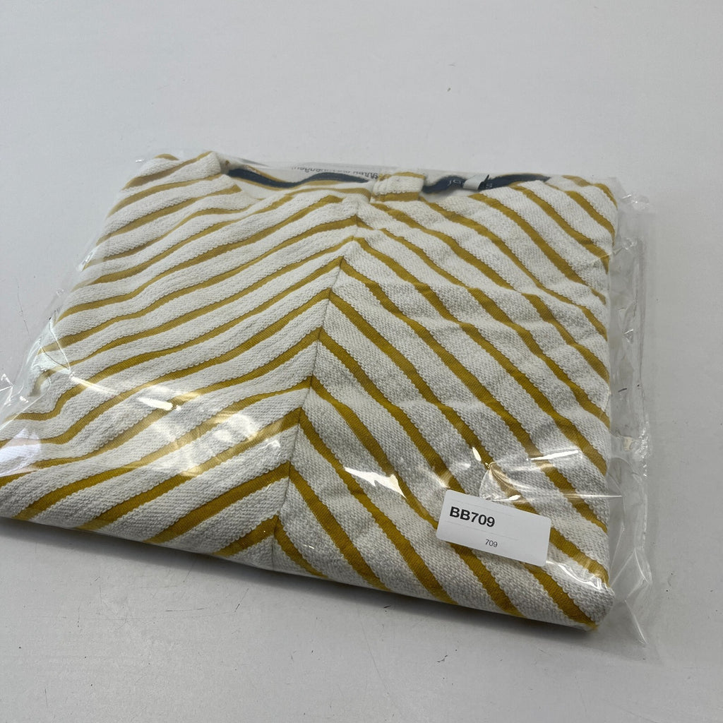 Joules Women's Rexerse Weave Casual Cosy Pullover White & Yellow size 20