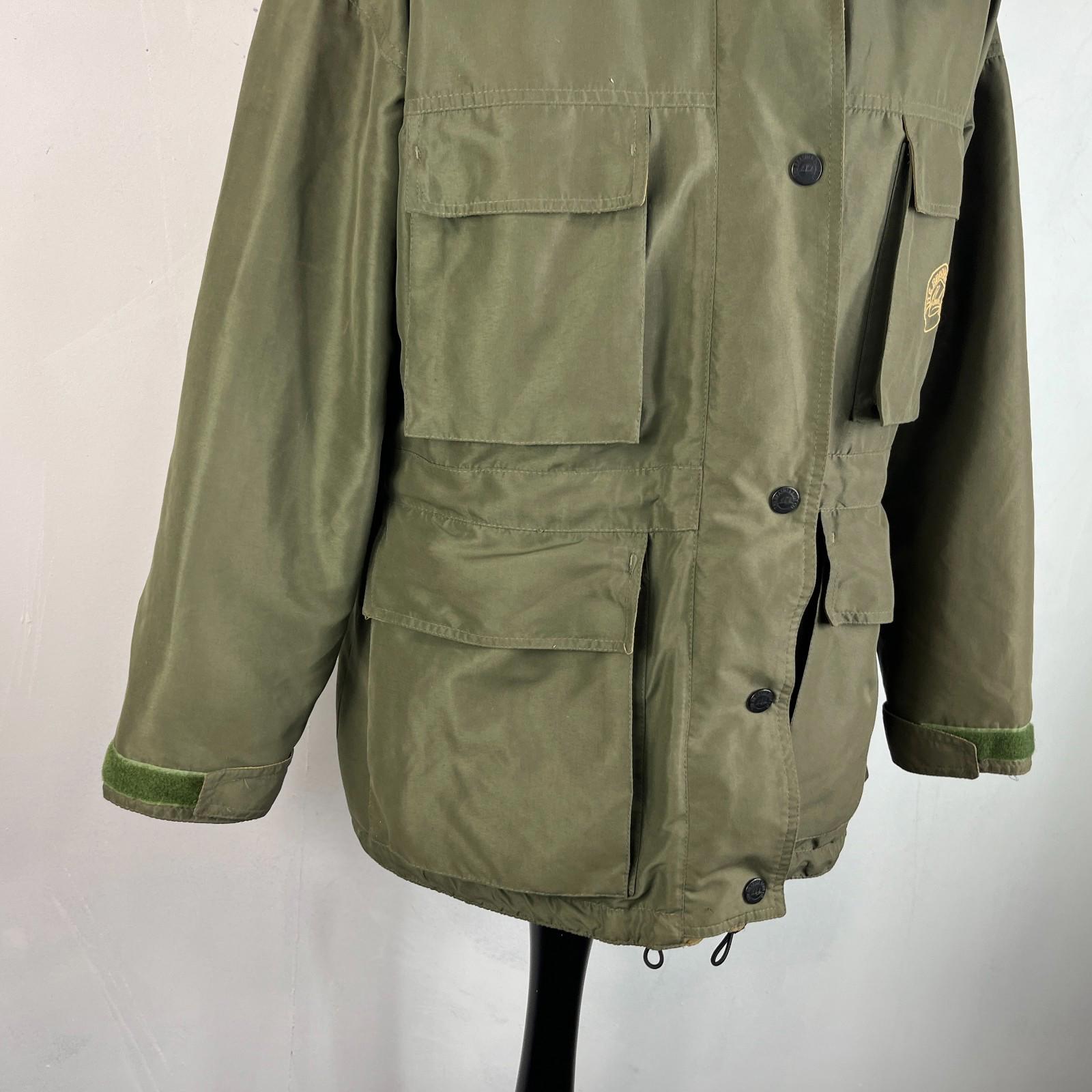 Brasher Women's Waterproof Parka Jacket with Stow Hood Khaki Green size Large