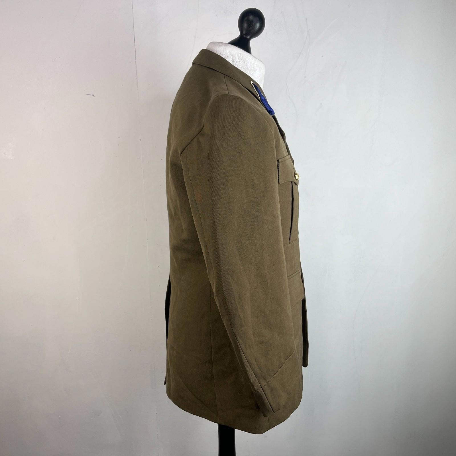 Belgian Army Dress Uniform Jacket Blazer Khaki Brown size Medium