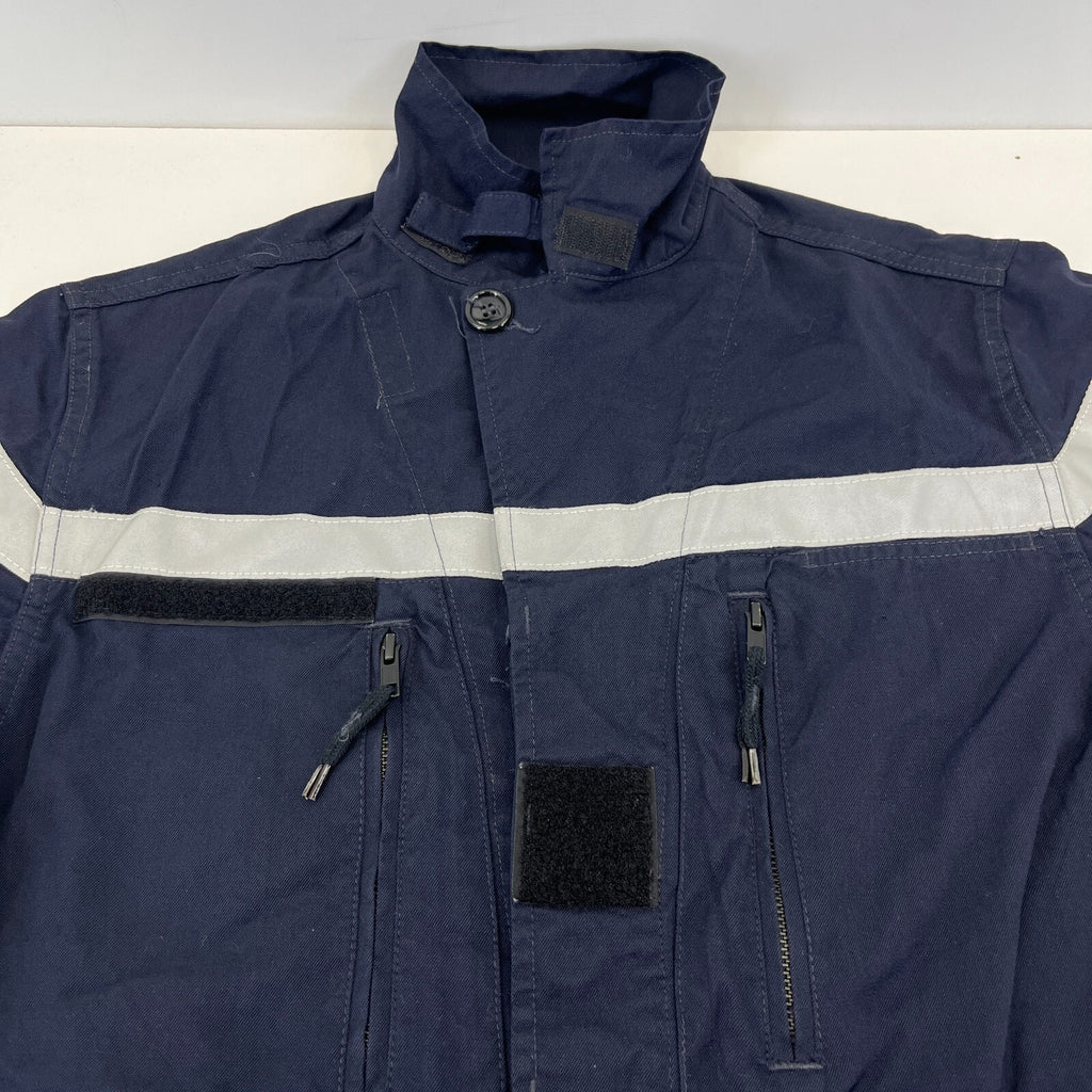 Balsan French Military Chore Jacket size 96L (UK M) Navy Blue Workwear Canvas