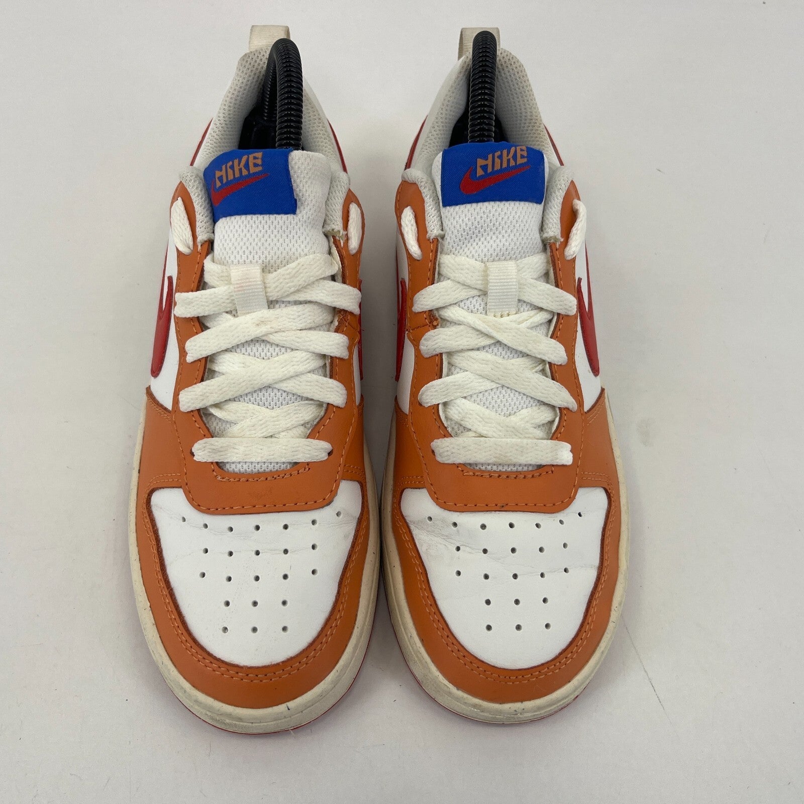 Nike Court Borough 2 Trainers UK size 4.5 White Orange Red