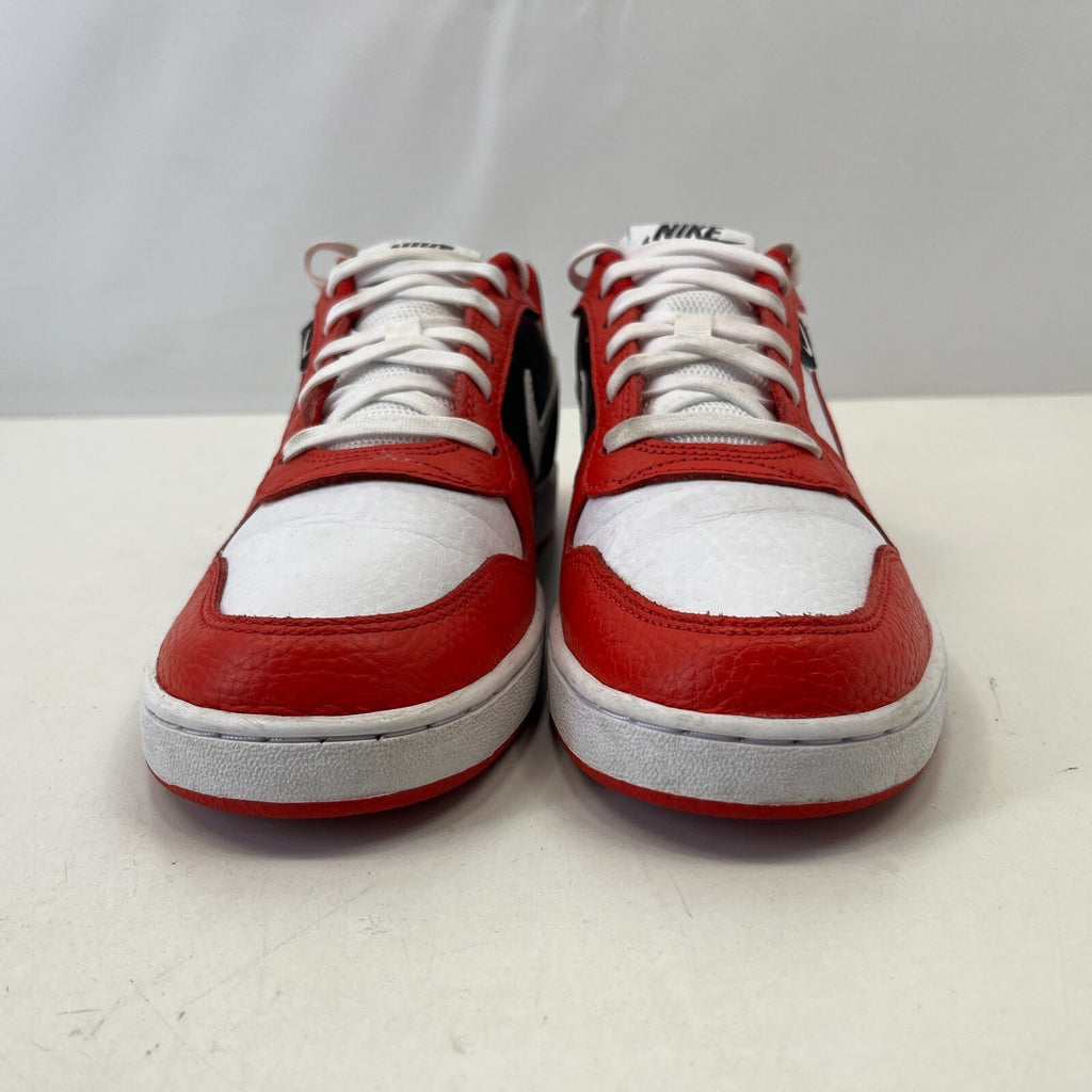 Nike Ebernon Low Prem Trainers Basketball Shoes Sneakers White Black Red UK 7.5