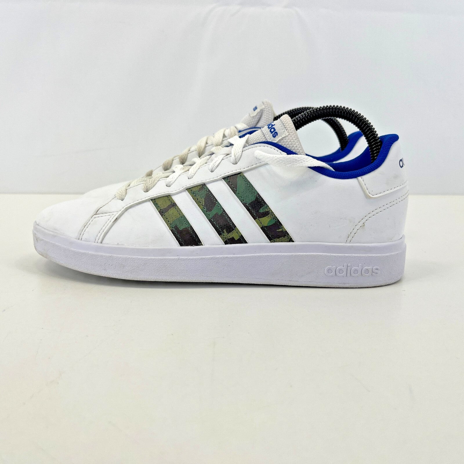 adidas Grand Court 2.0 Shoes Trainers White/Blue/Camo Size UK 5.5 EU 38 2/3