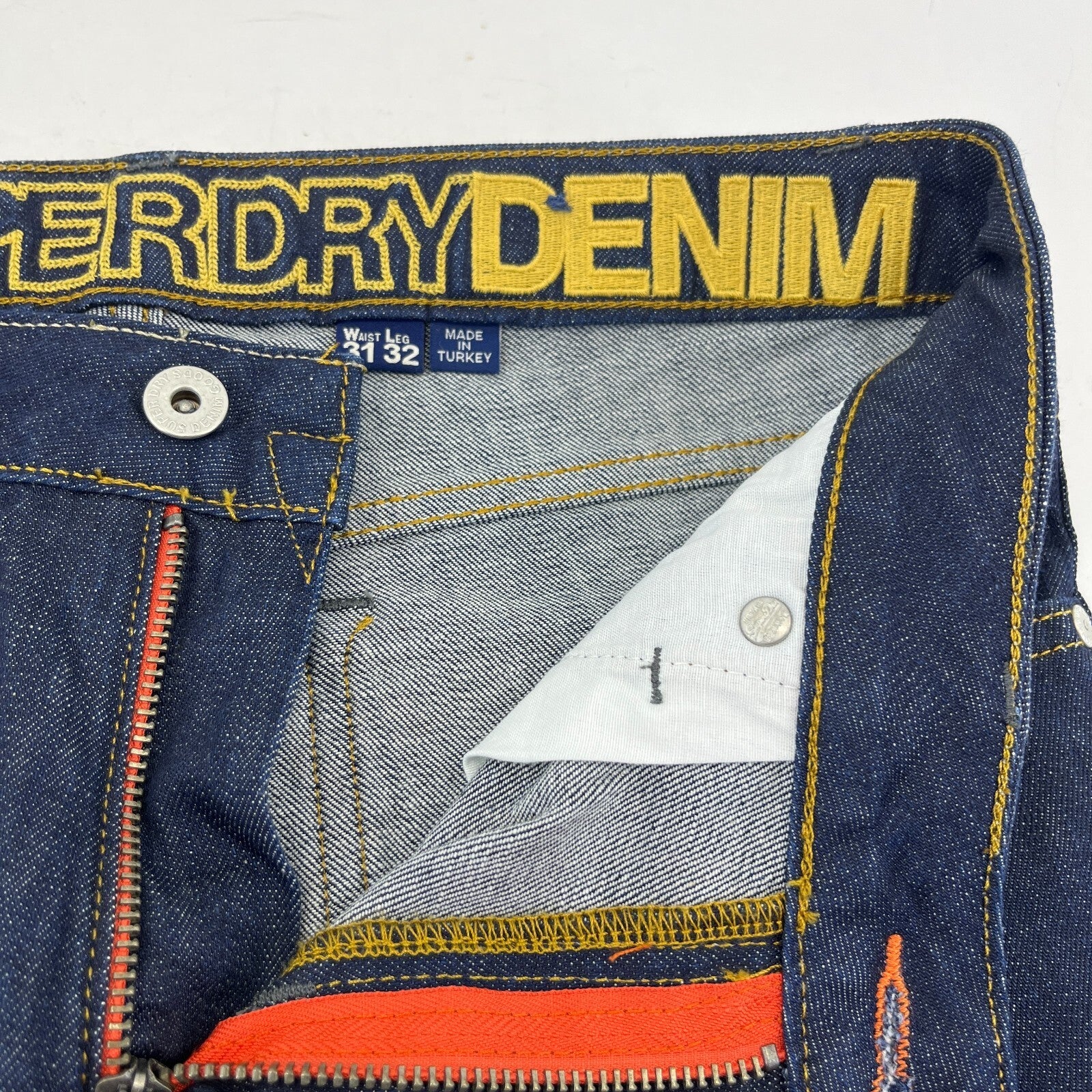 Mens SuperDry 04 Daman Straight Stretch Blue Jeans W31" L30" - New without Tags