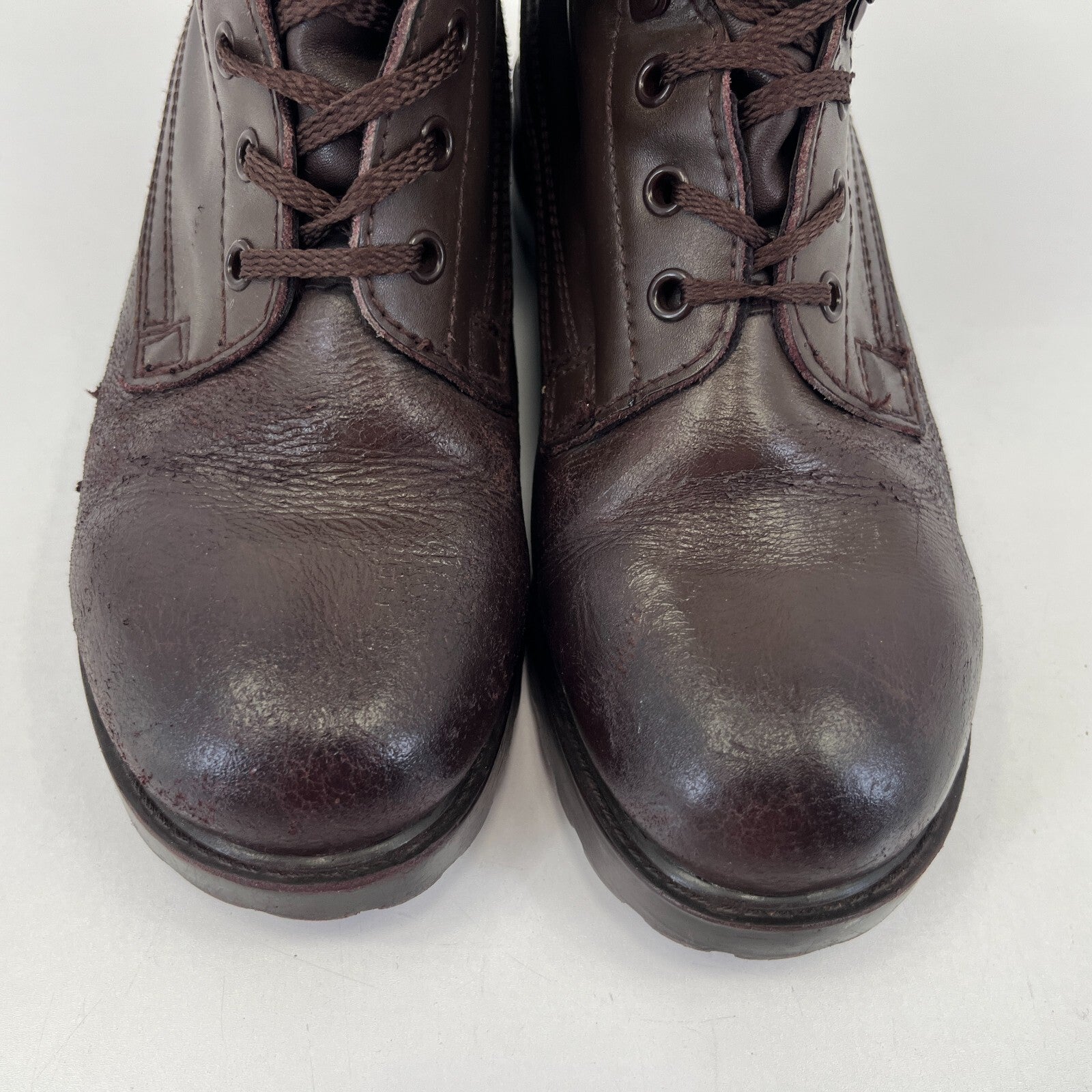 British Army Brown Assault Boots Combat High Leg Leather size 7 L