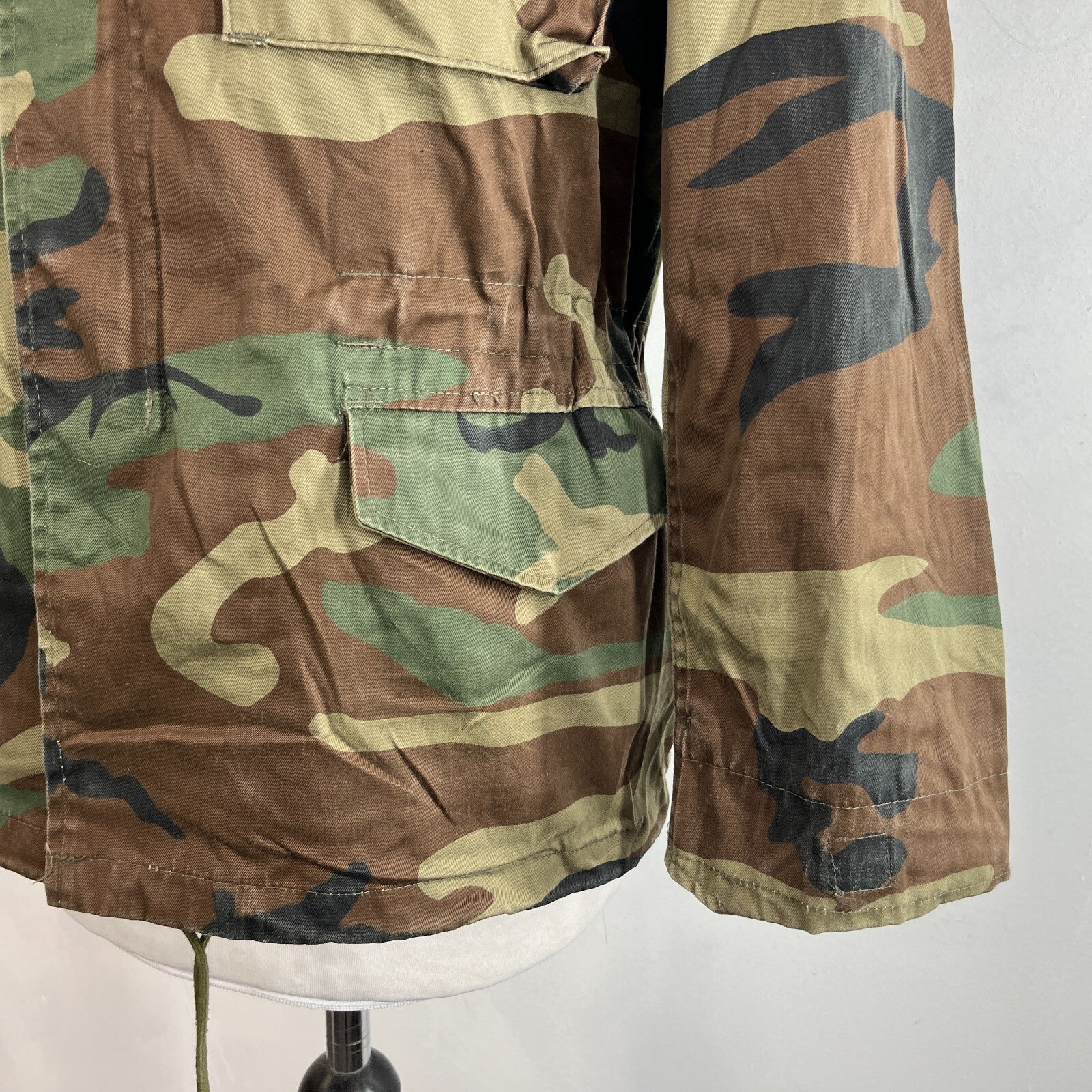 Mil-Tec US Army Military Jacket Green Camouflage size Youth XL + Hood