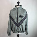 US Army Bomber Jacket Grey Digital Print Windbreaker US size Large