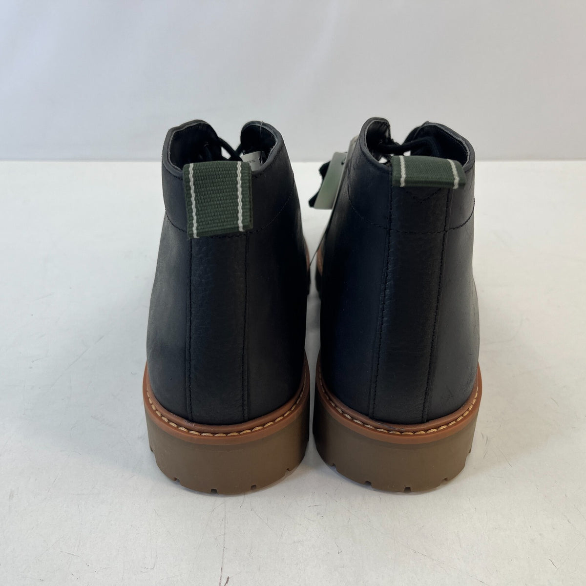 M&S Men's Leather Ankle Boots Charcoal Grey size UK 11 - EU 46