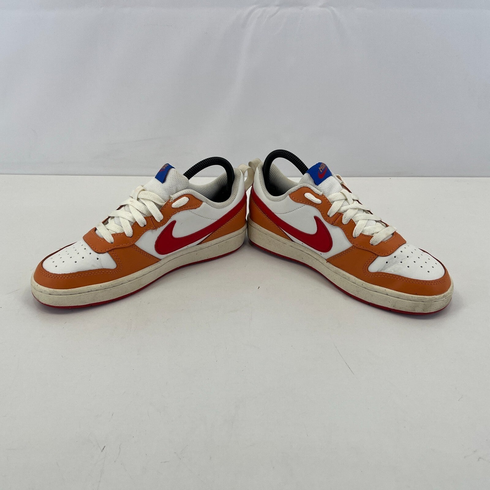 Nike Court Borough 2 Trainers UK size 4.5 White Orange Red
