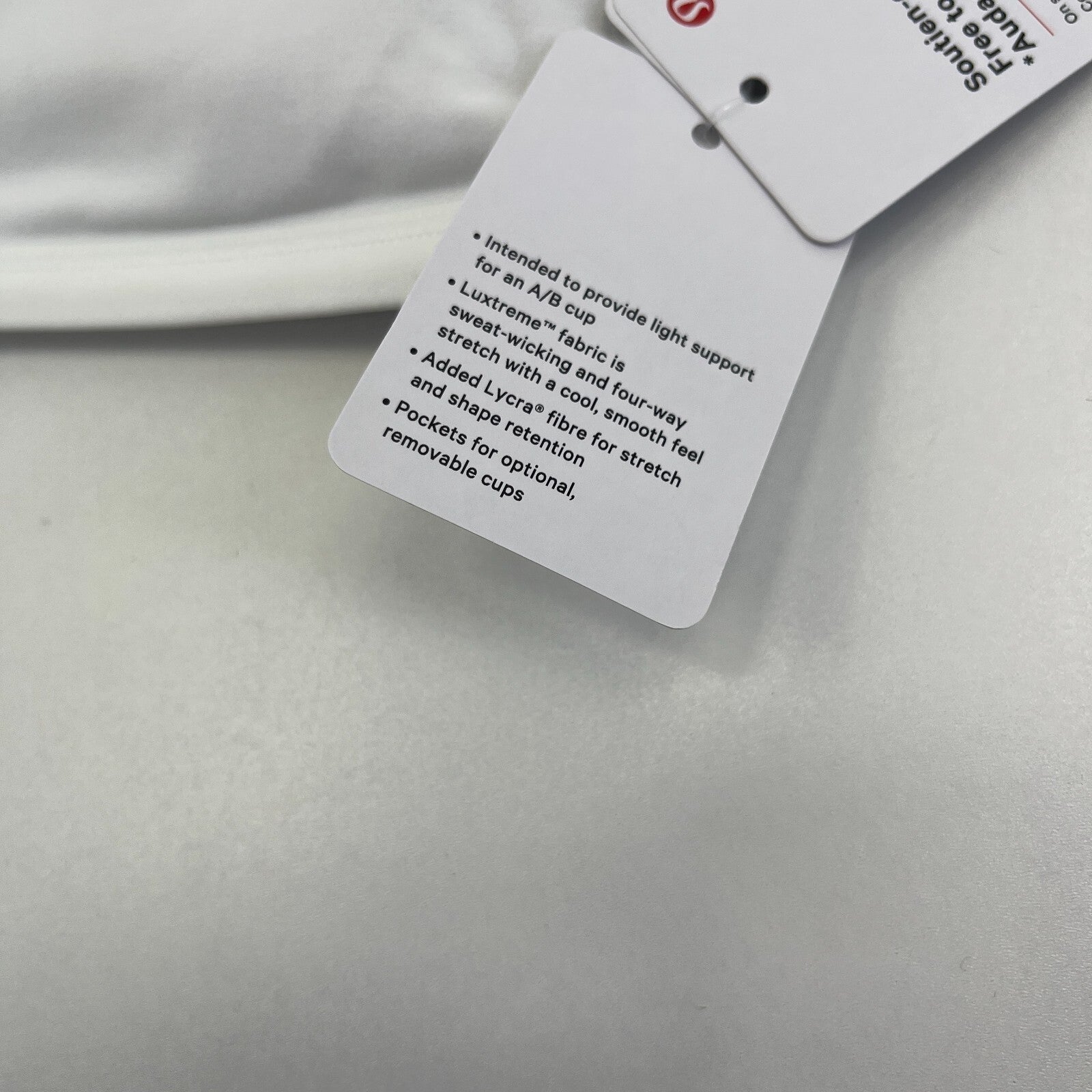 Ladies Lululemon Free to Be Wild Sports Bra White A/B Cup size UK 16 US 12  BNWT