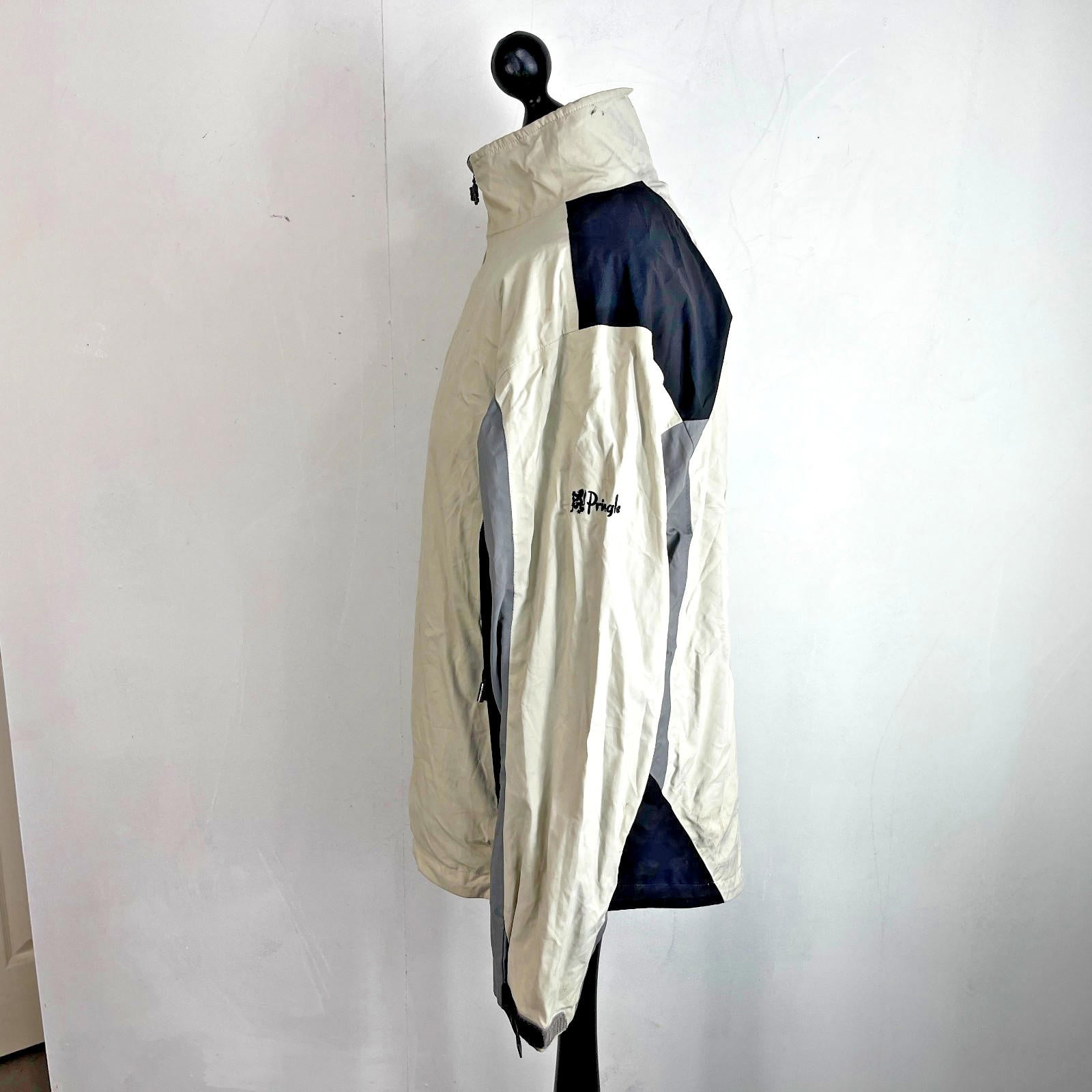 Pringle Aengus Full Zip Golf Jacket size XL Light Beige