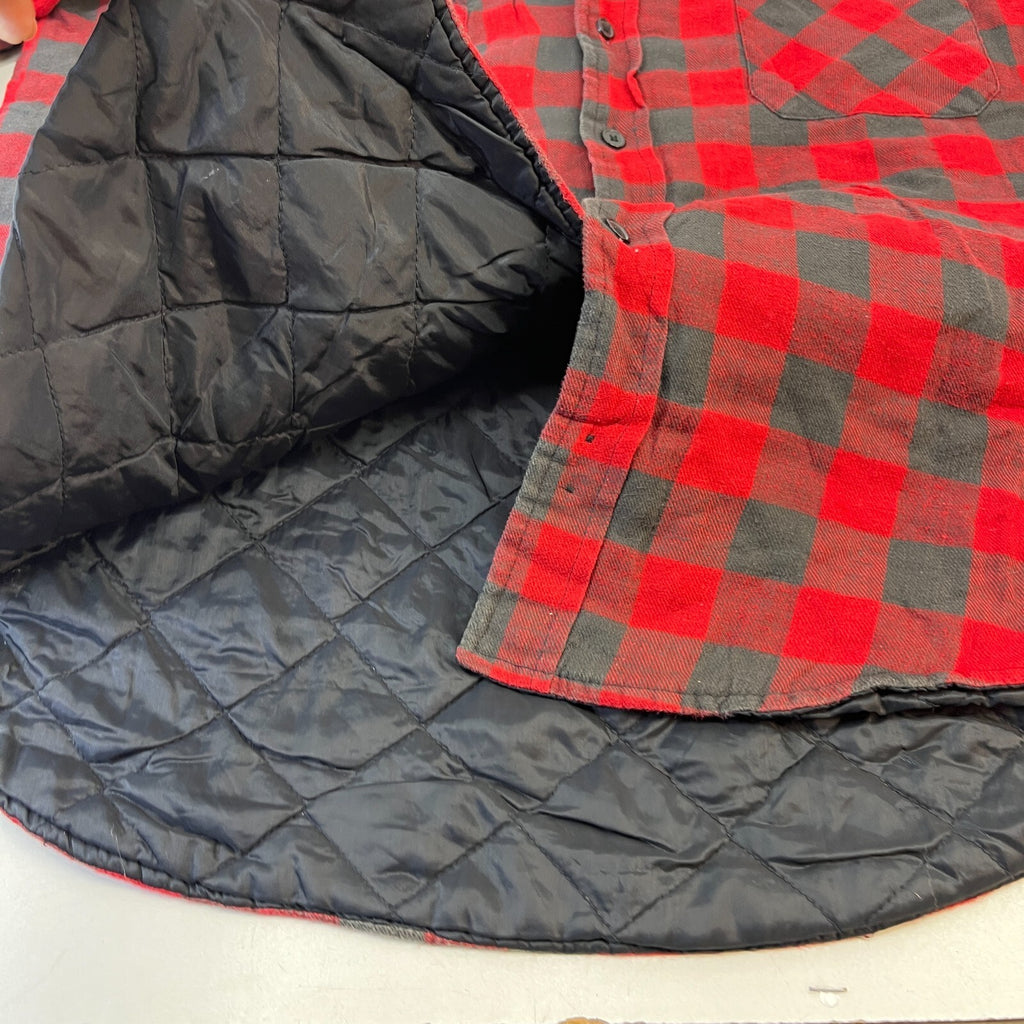 David Taylor Men's Insulated Quilt Lined Shacket Jacket Lumberjack Shirt size L