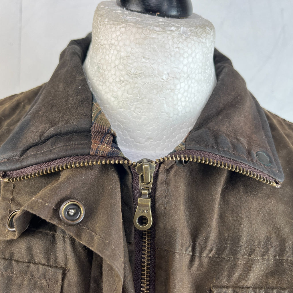 Scippis Australian Adventure Wear Utility Women's Brown Wax Jacket Belted size M