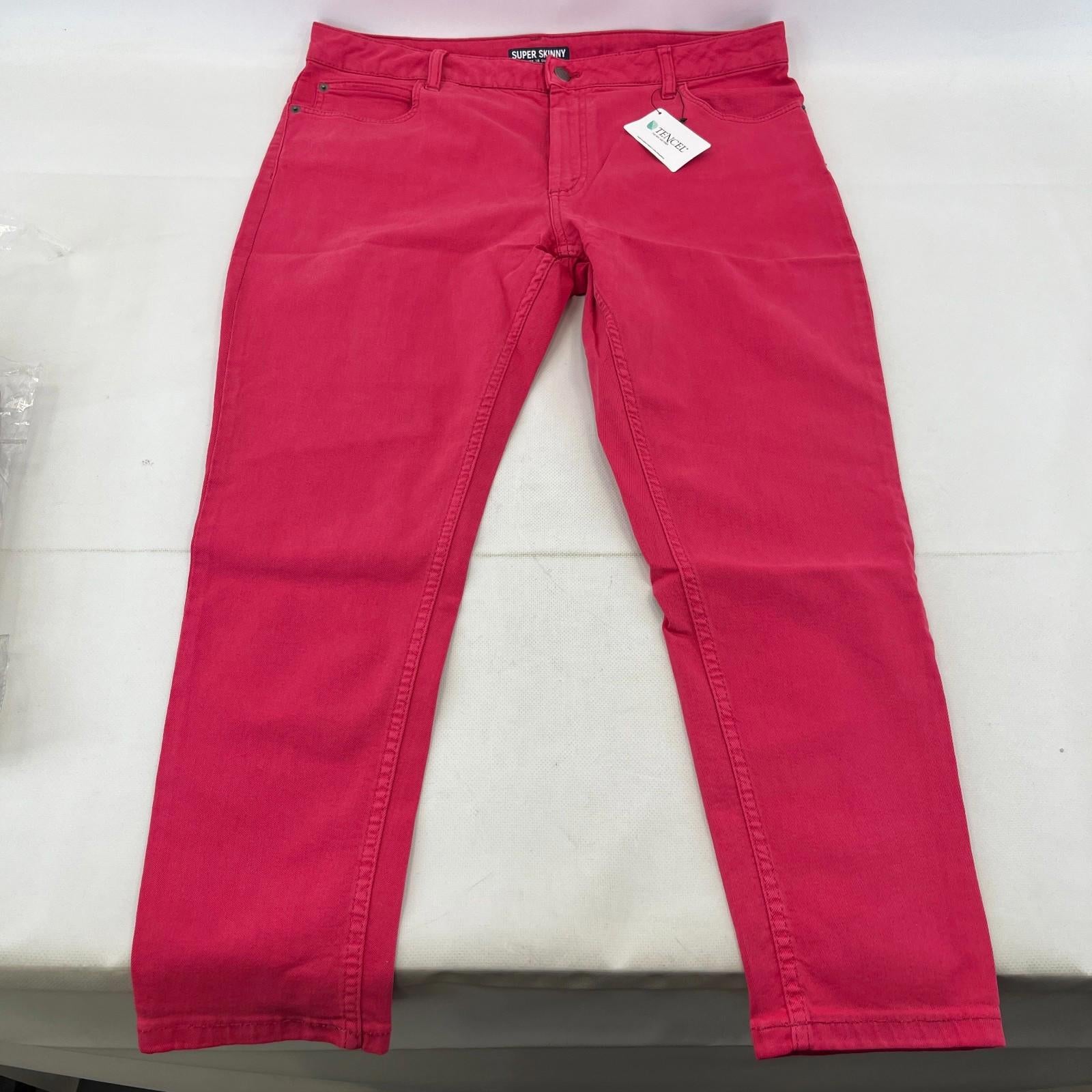 Marks & Spencer Bright Pink Super Skinny Jeans - UK size 18S - BNWOT