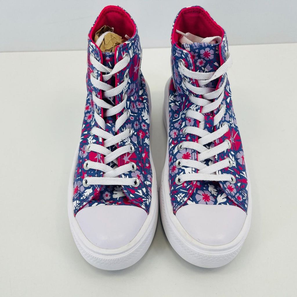 Converse All Star Chuck Taylor Hi-Top Purple Floral Womens Trainers UK size 5.5