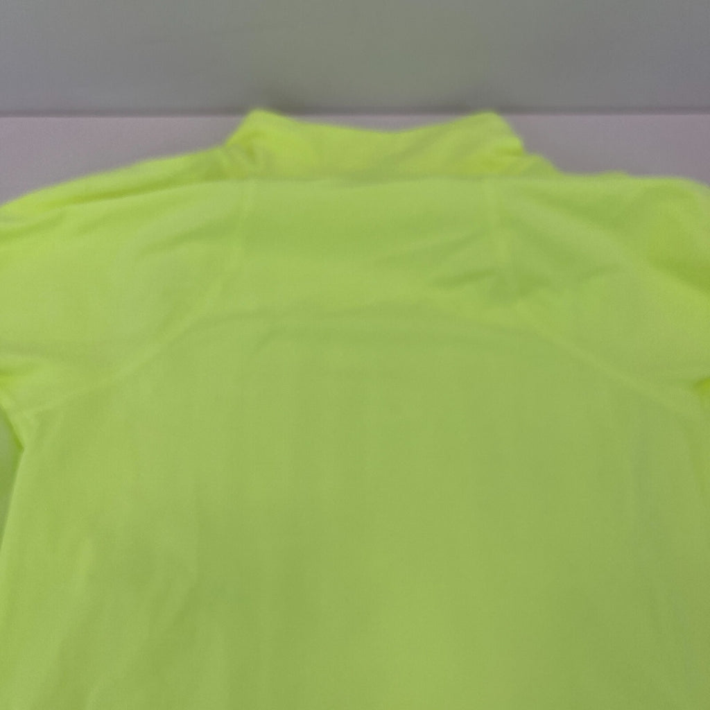 Lululemon Nulux Long Sleeve Tennis Dress Style LW1DQLS Fluoro Yellow UK size 10