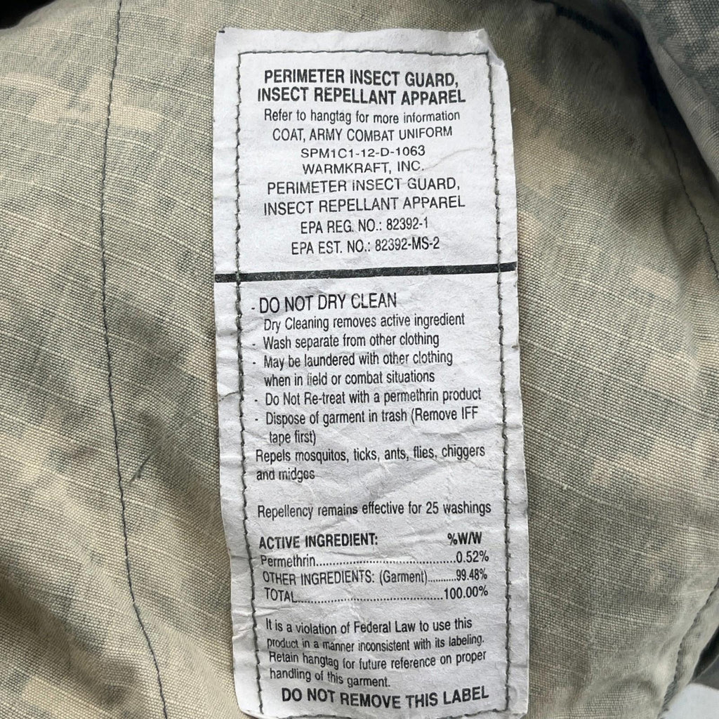 US Army Digital Camo Hot Weather Combat Jacket Ripstop US size Small-Reg - UK M