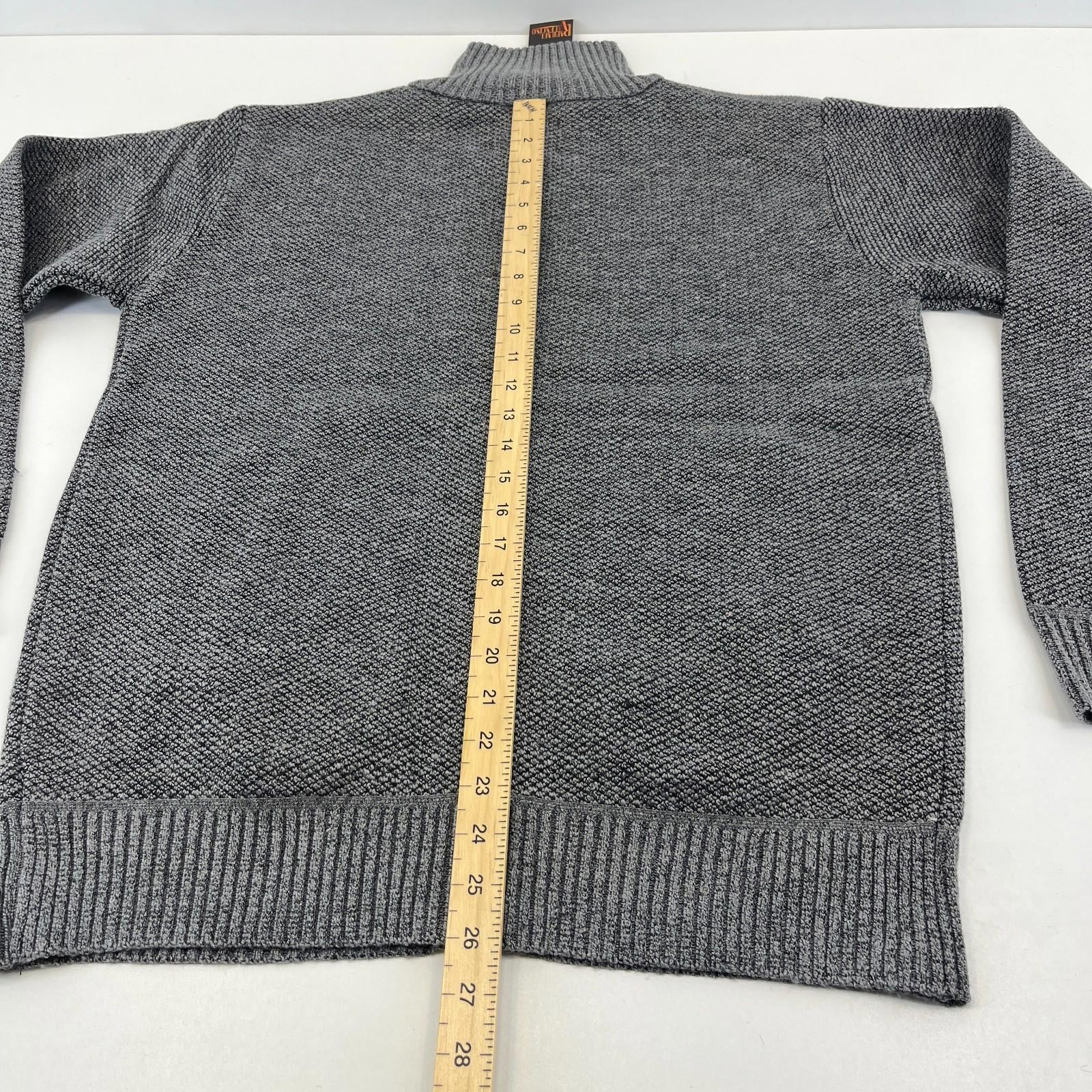 Raphael Valencino Thermal Fleece Lined Jacket Grey Long Sleeve Mens M - New