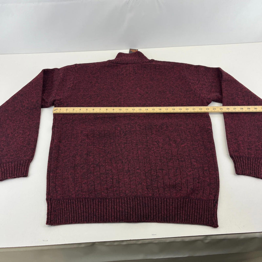 Raphael Valencino Thermal Fleece Lined Jacket Maroon Long Sleeve Mens L - New