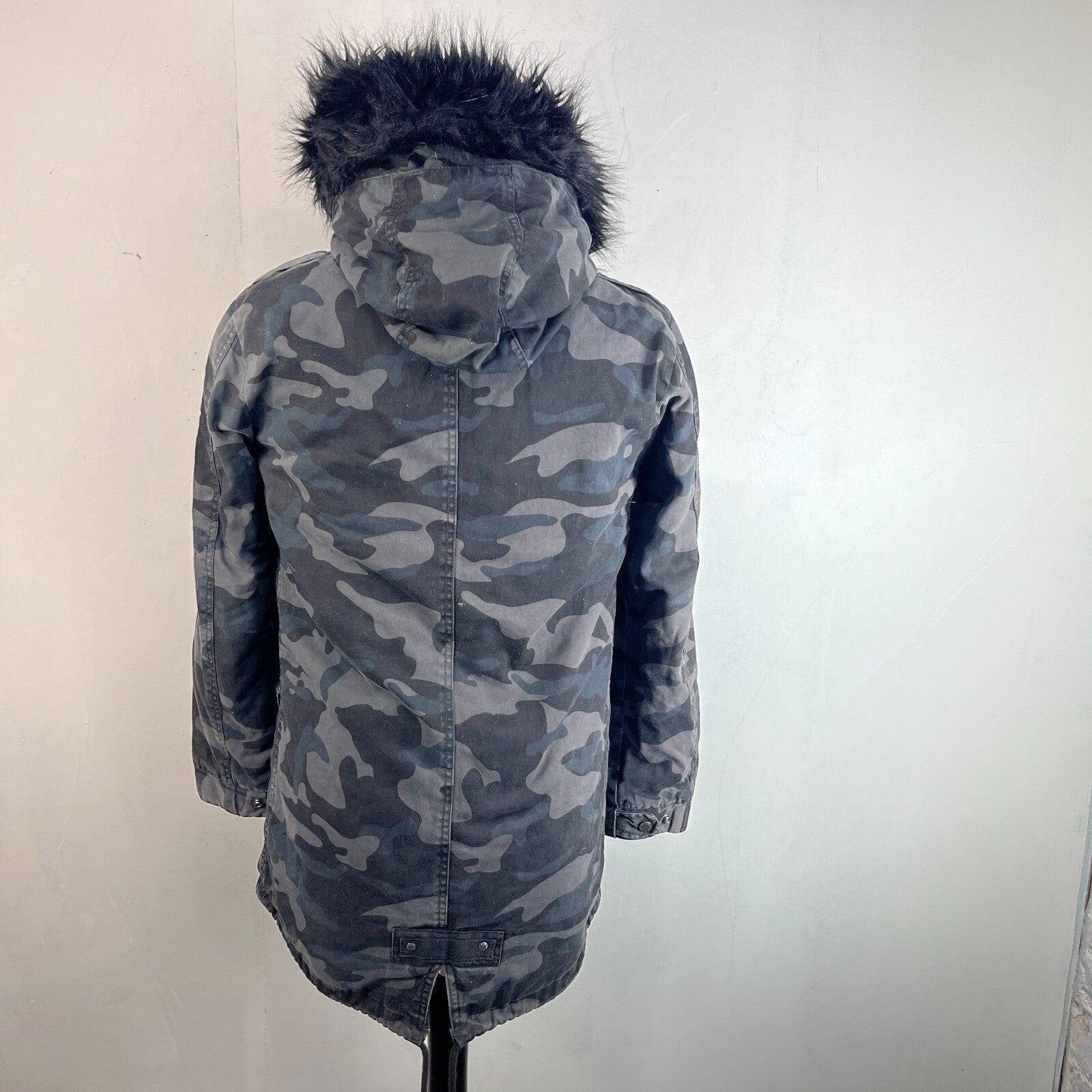 Superdry The Rookie Military Jacket  Camo Womens UK 10 Combat Utility Field Coat