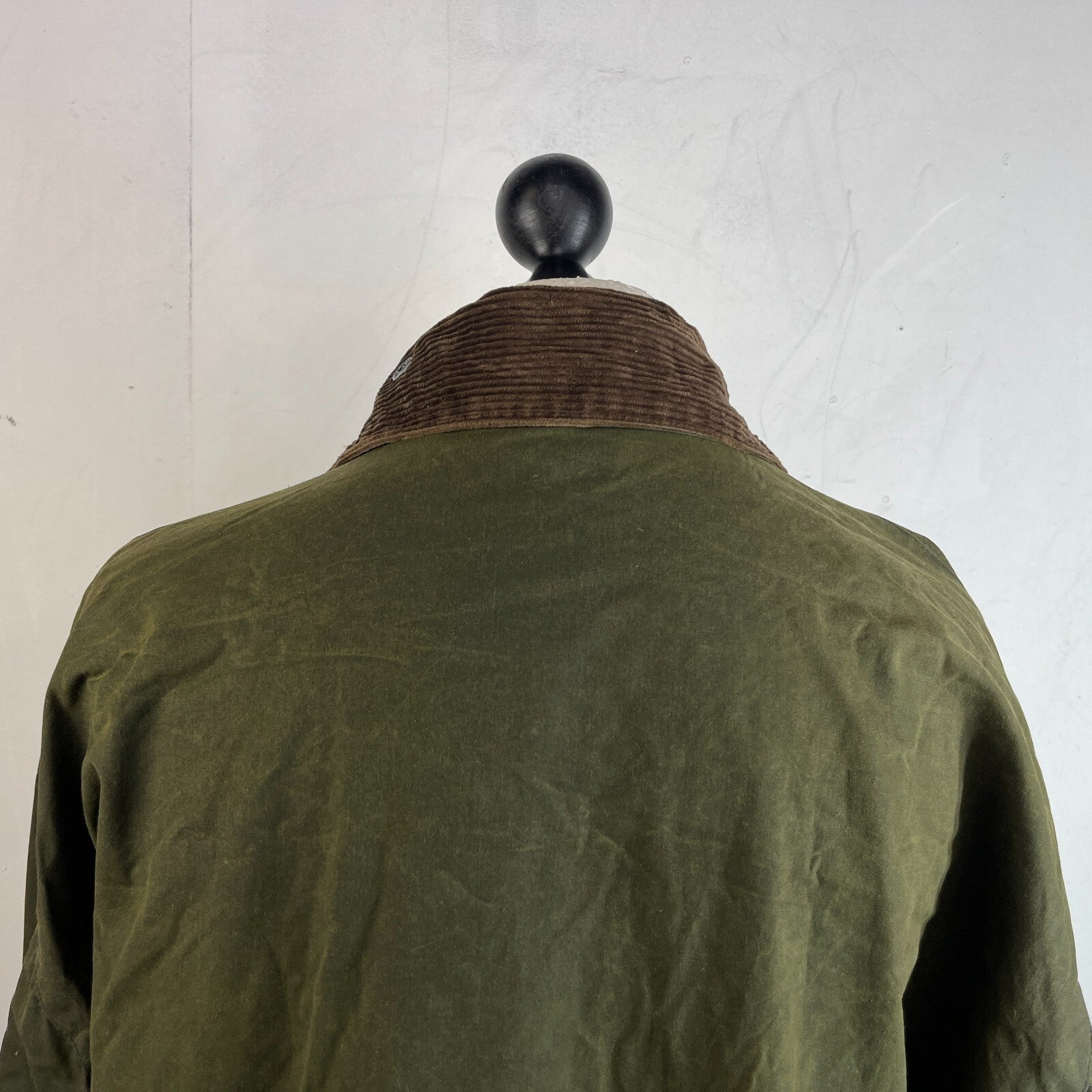 Mc Orvis Wax Jacket Mens size XL Green Waxed Coat Made in the UK