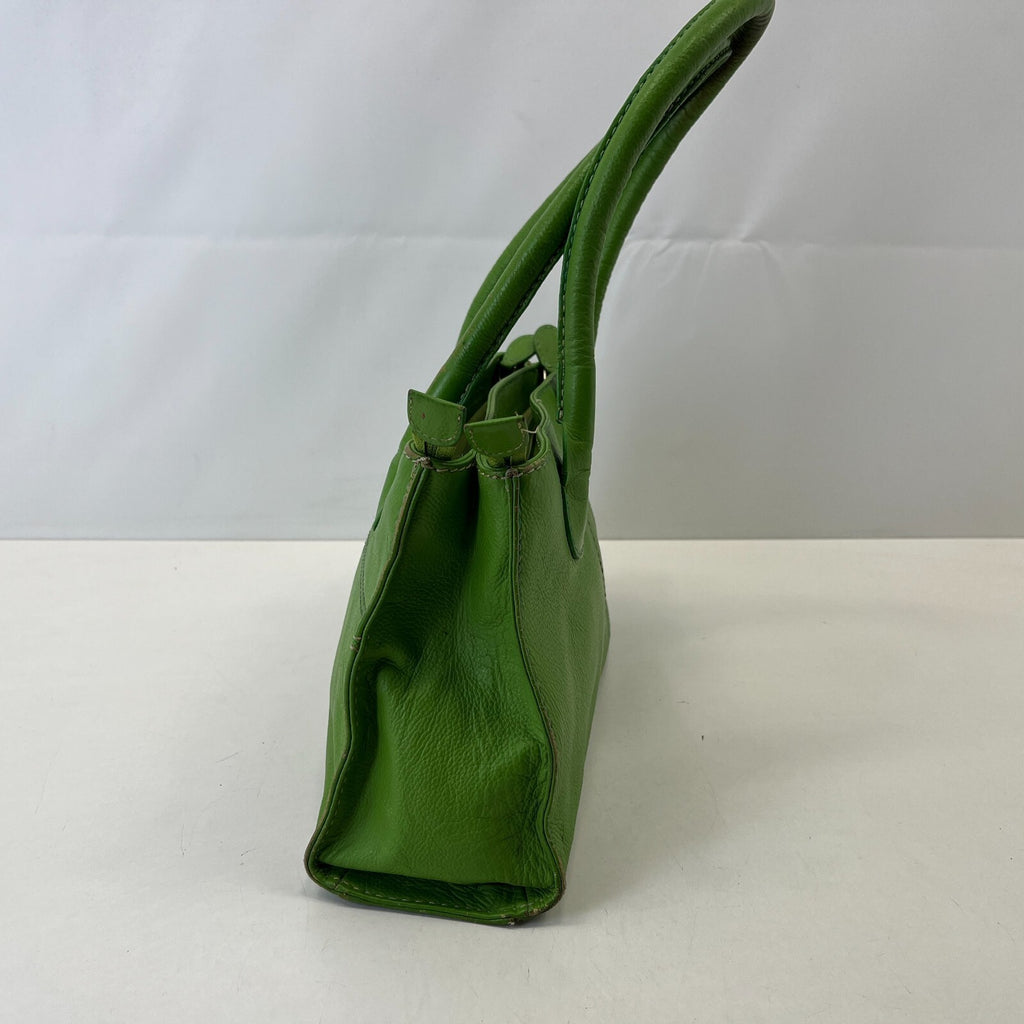 Osprey London Women's Handbag Green Leather Medium Shoulder Bag