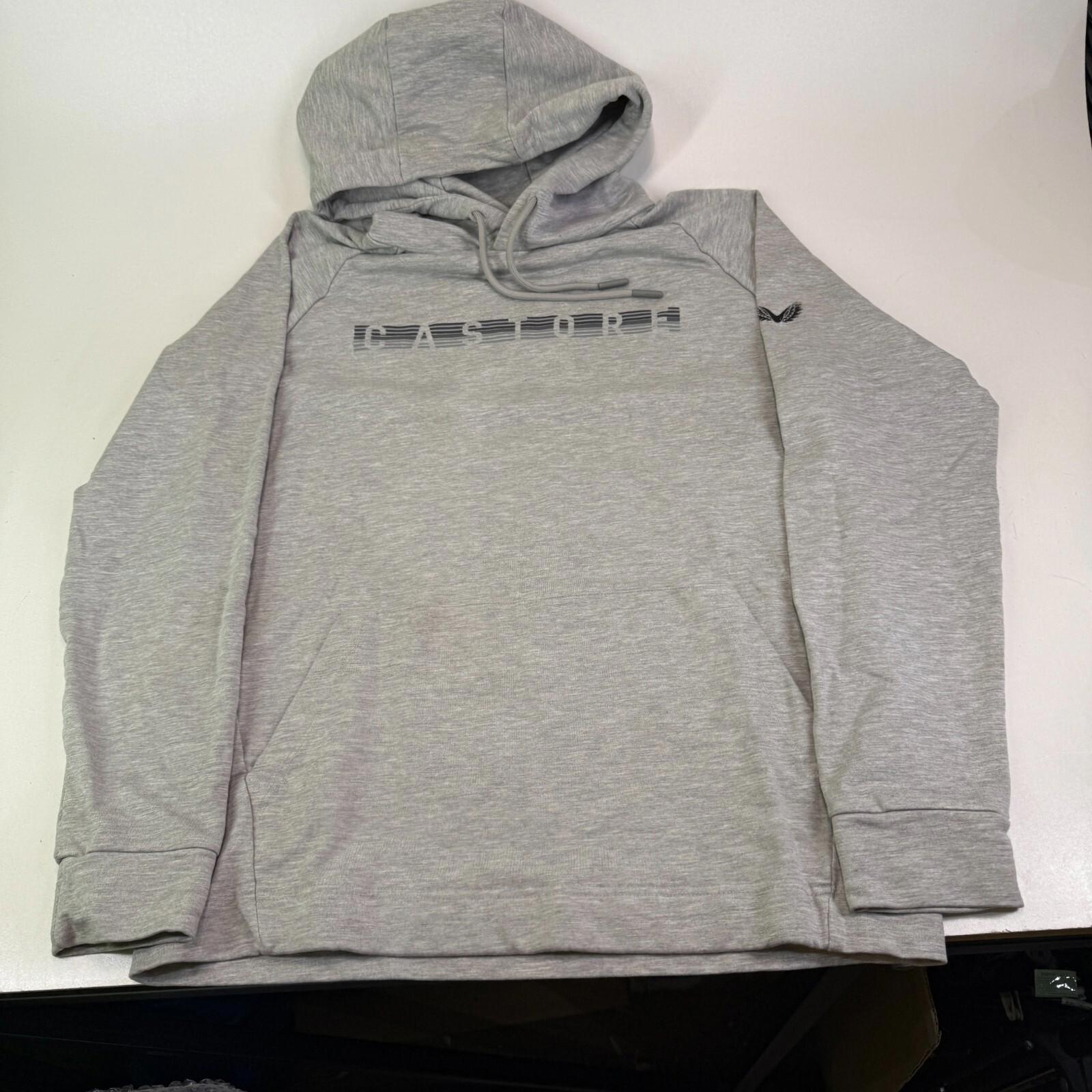 Castore Graphic Spellout Hoodie Grey size Small - VGC