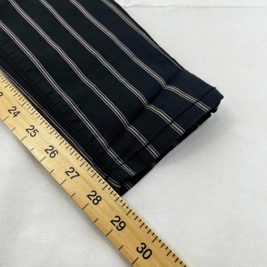 C&A Clockhouse Womens Black Striped Jeans Jegging Leg Skinny size 44R - NWOT