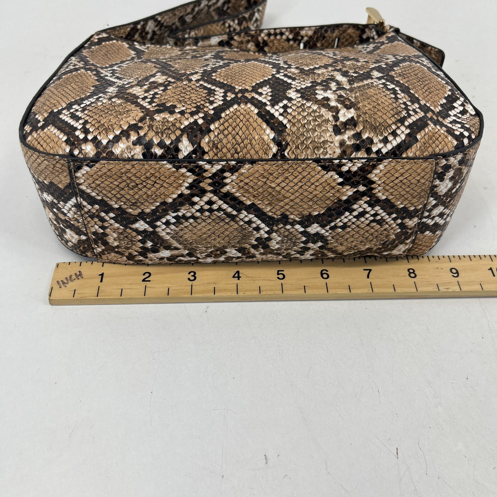 Topshop Faux Snakeskin Shoulder Bag with Adjustable Strap