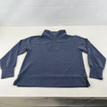 Sweaty Betty Sand Wash Half Zip Longline Sweatshirt Navy Blue size M/12