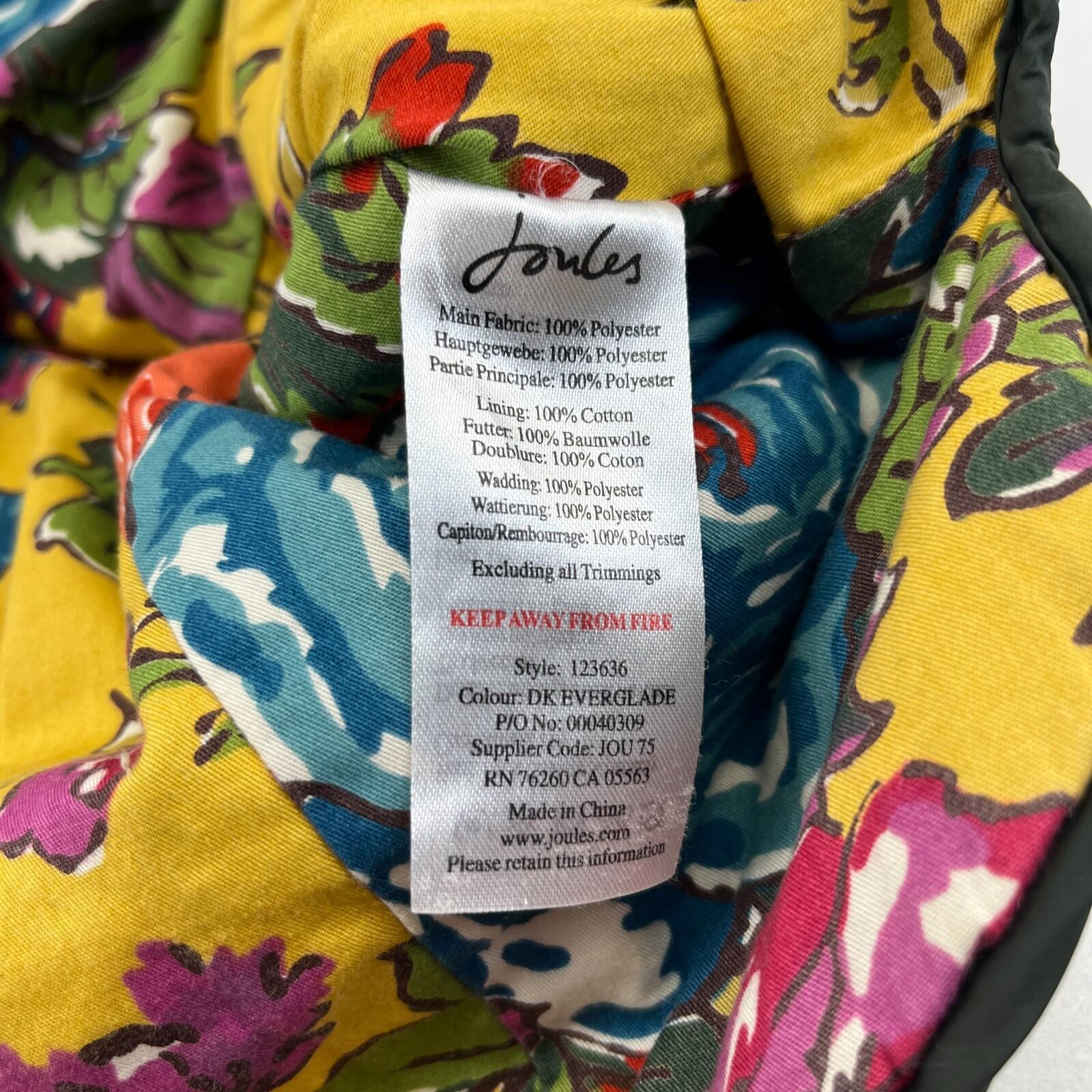 Joules Minx Women's Lightweight Padded Gilet / Body Warmer Dark Green UK size 16