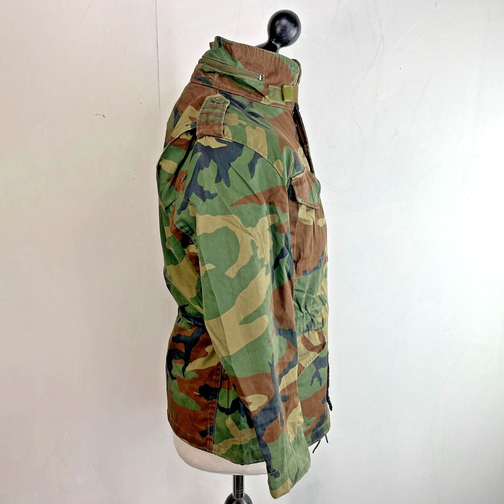 Mil-Tec US Army Military Jacket Green Camouflage size Youth XL + Hood