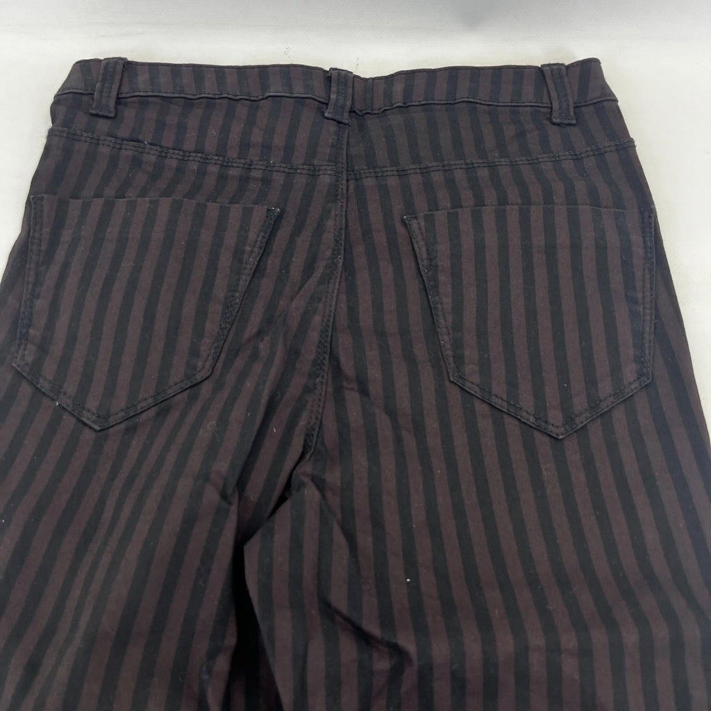 Clockhouse Womens Black/Purple Striped Jegging Jeans Skinny size 33R NWOT