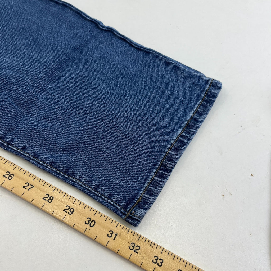 Men's Farah Norwood Indigo Mid Blue Regular Fit Jeans Straight Leg W48" L32" New