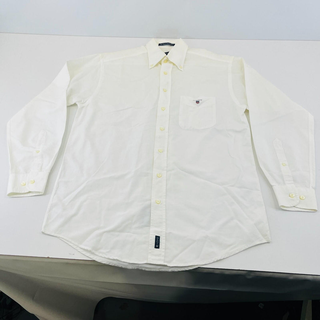 Gant The University Oxford Shirt Mens size Medium in Light Cream White