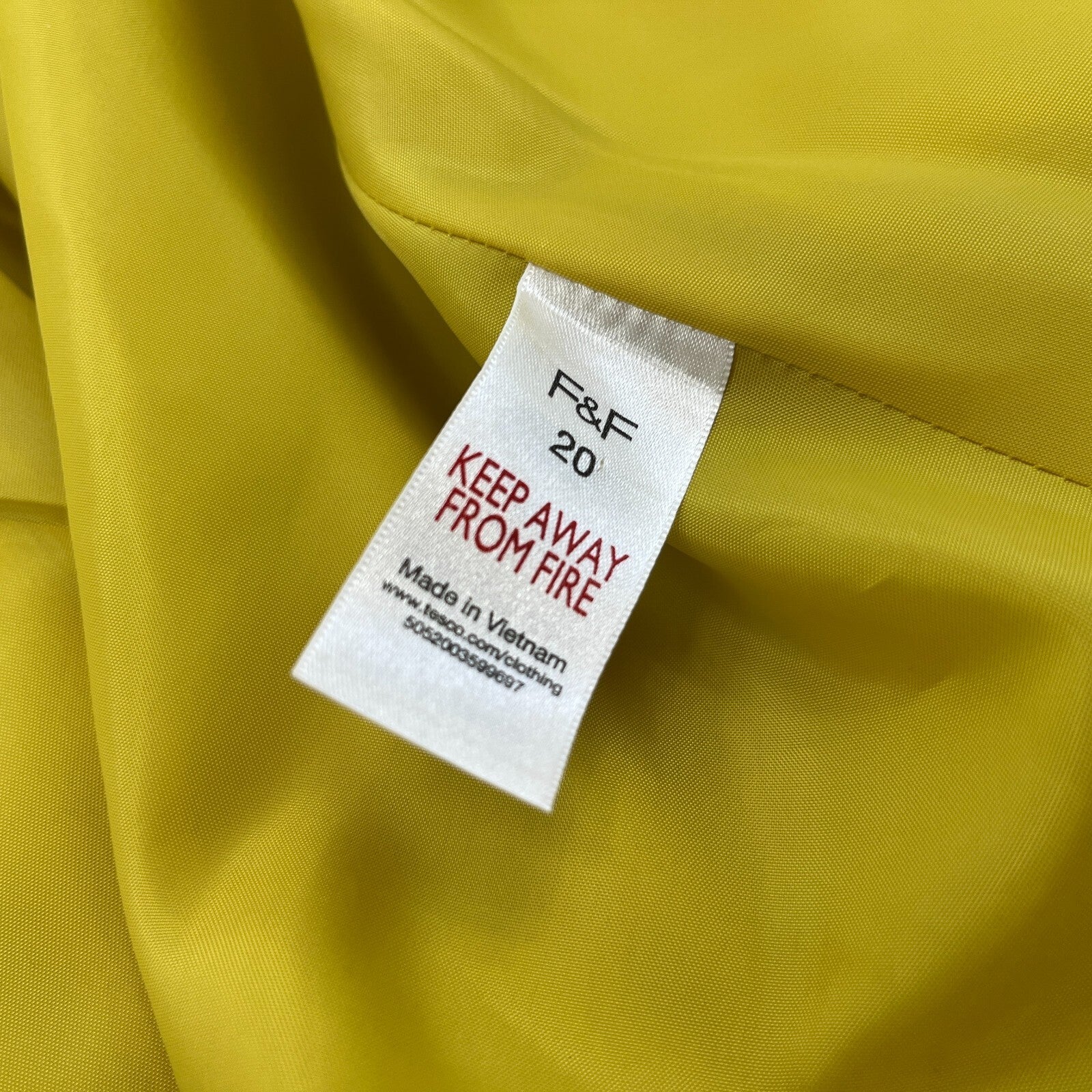 F&F Belted Trench Coat in Mustard Yellow Women's size 20 - VGC