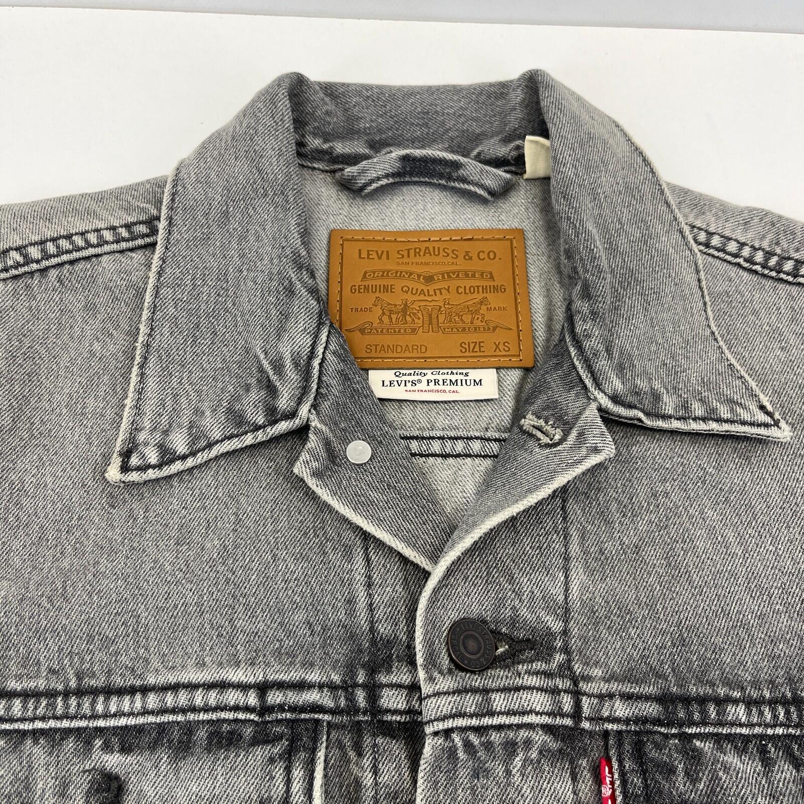 Levi’s Grey Denim Jacket size XS Levi Strauss - Superb Condition