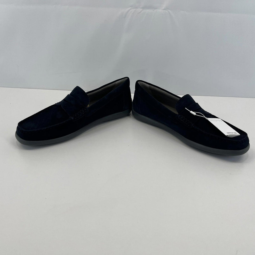 Geox Men's U Devan A Suede Moccasin Loafers Navy Blue size UK 9  EU 43