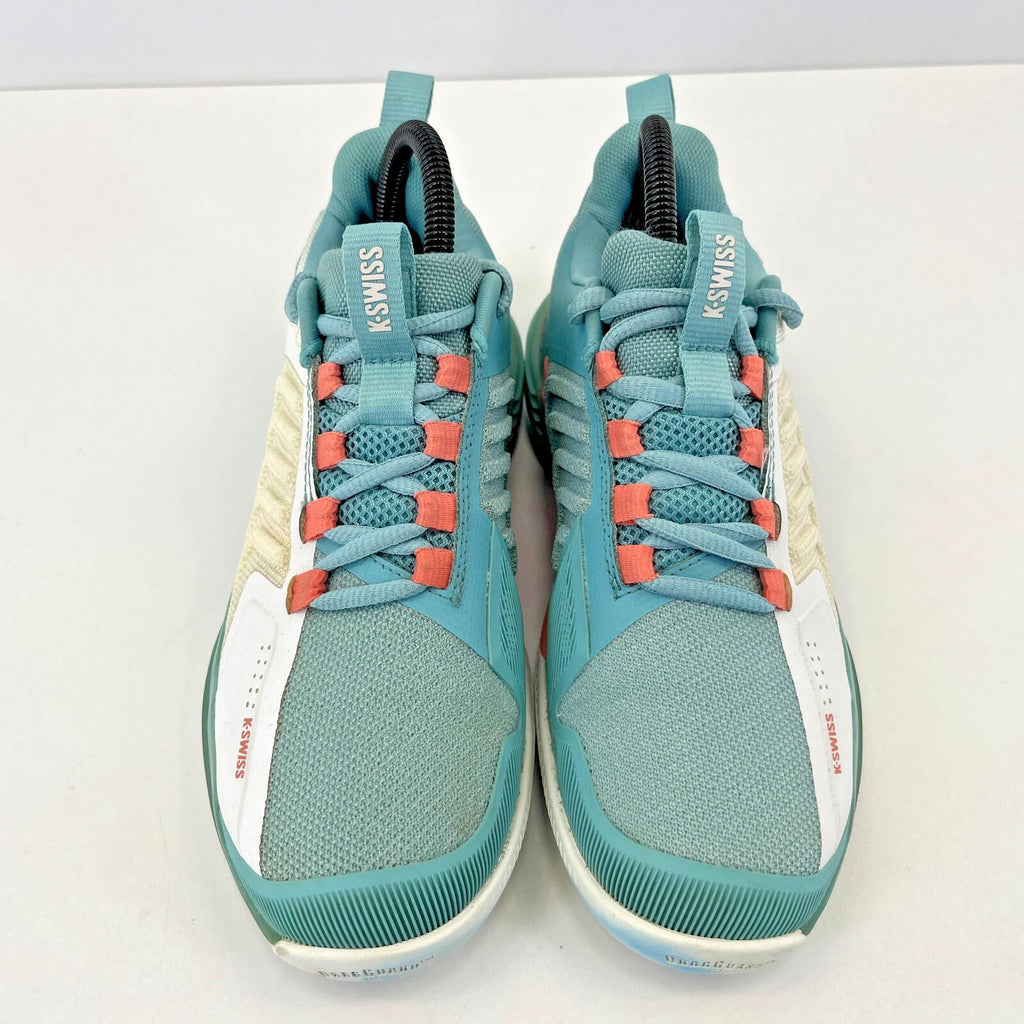 K-Swiss Ultrashot 3 Tennis Shoes in Turquoise & White - Women's size UK 5 EU 38