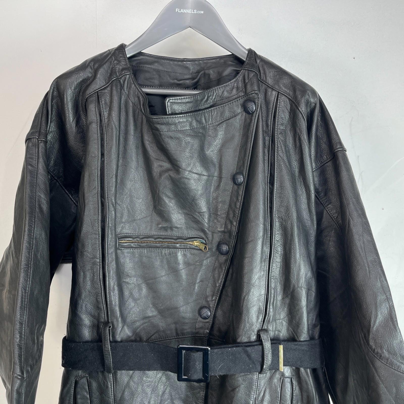 Super Rare Post WWII Military Motorcycle 1 Piece Leather Suit with Belt