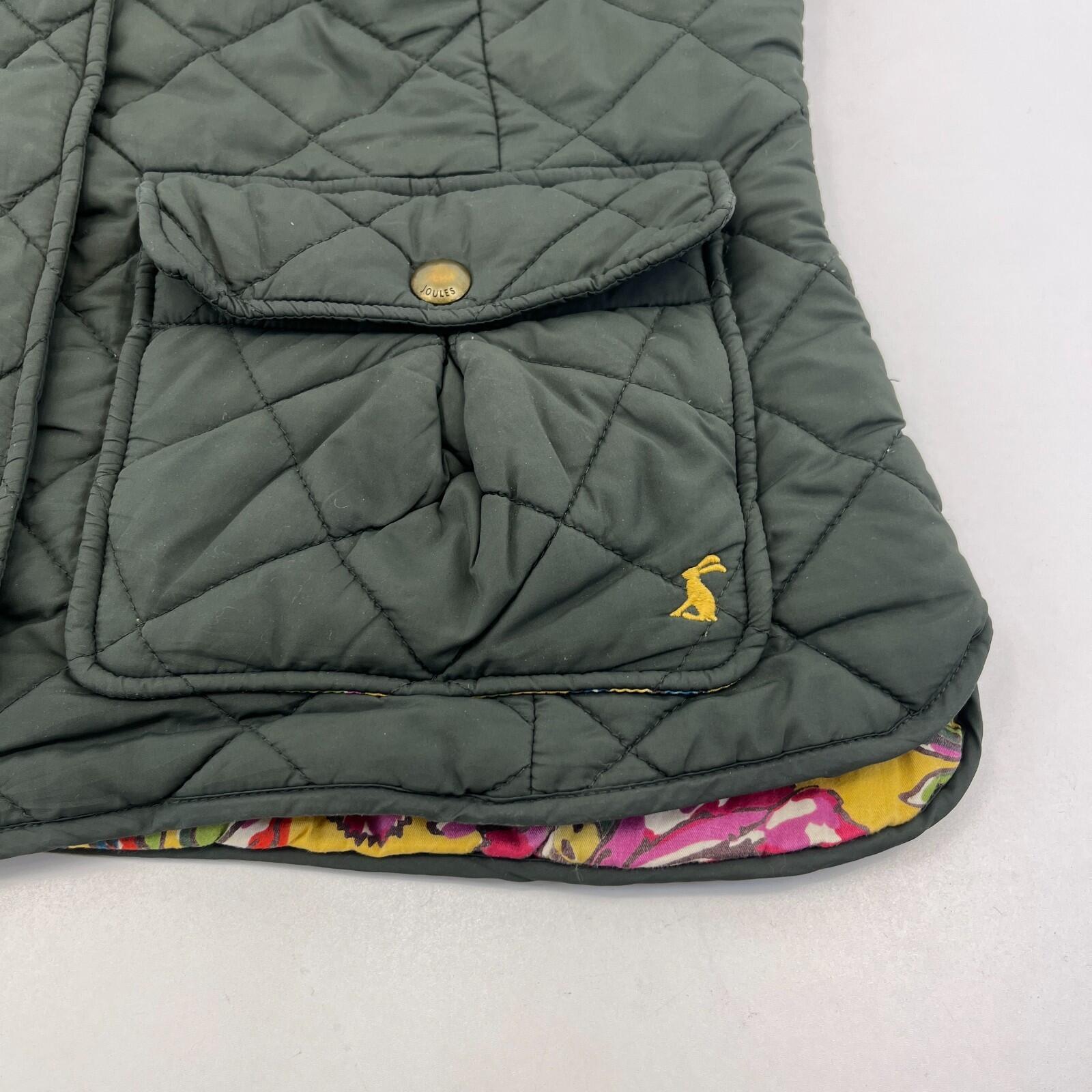 Joules Minx Women's Lightweight Padded Gilet / Body Warmer Dark Green UK size 16
