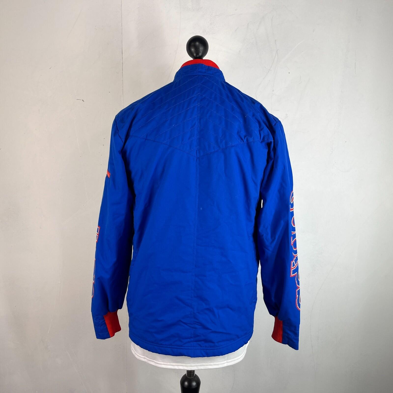 Vintage Adidas Insulated Team Jacket Mens Blue/Red UK size Small