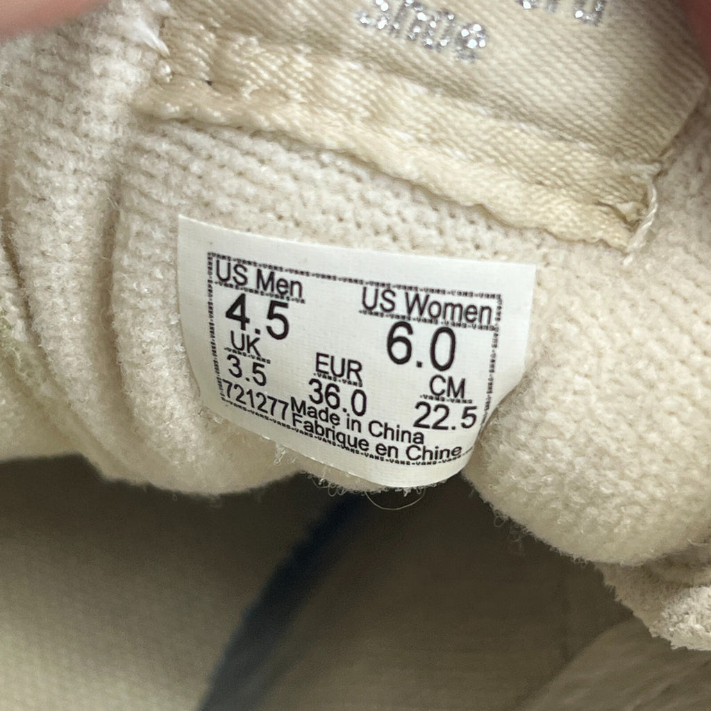 Vans Classic Hi Top Beige Suede Snake Pattern size UK 3.5 EU 36