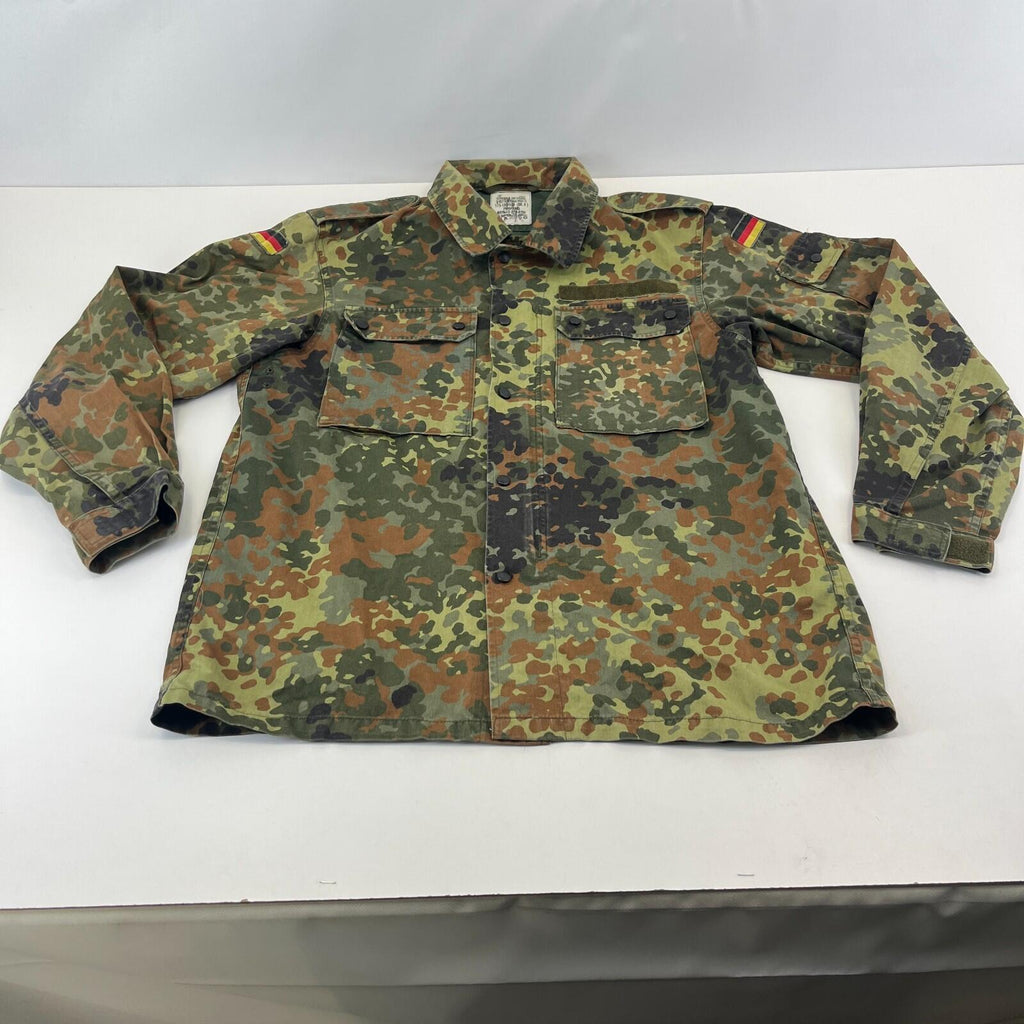 Vintage German Army Flecktarn Shacket Jacket size Gr.8 (UK 8) Military Camo